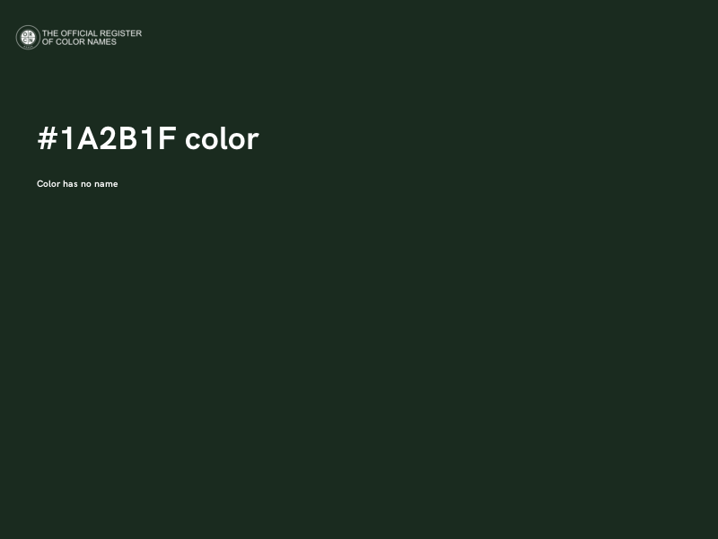 #1A2B1F color image