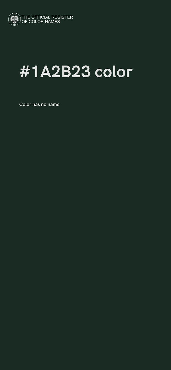 #1A2B23 color image
