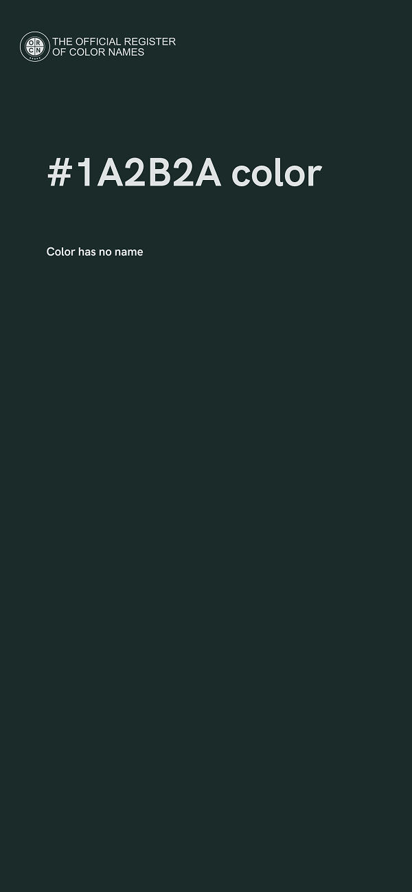 #1A2B2A color image