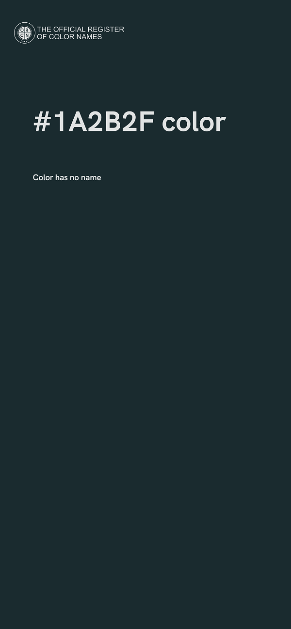 #1A2B2F color image