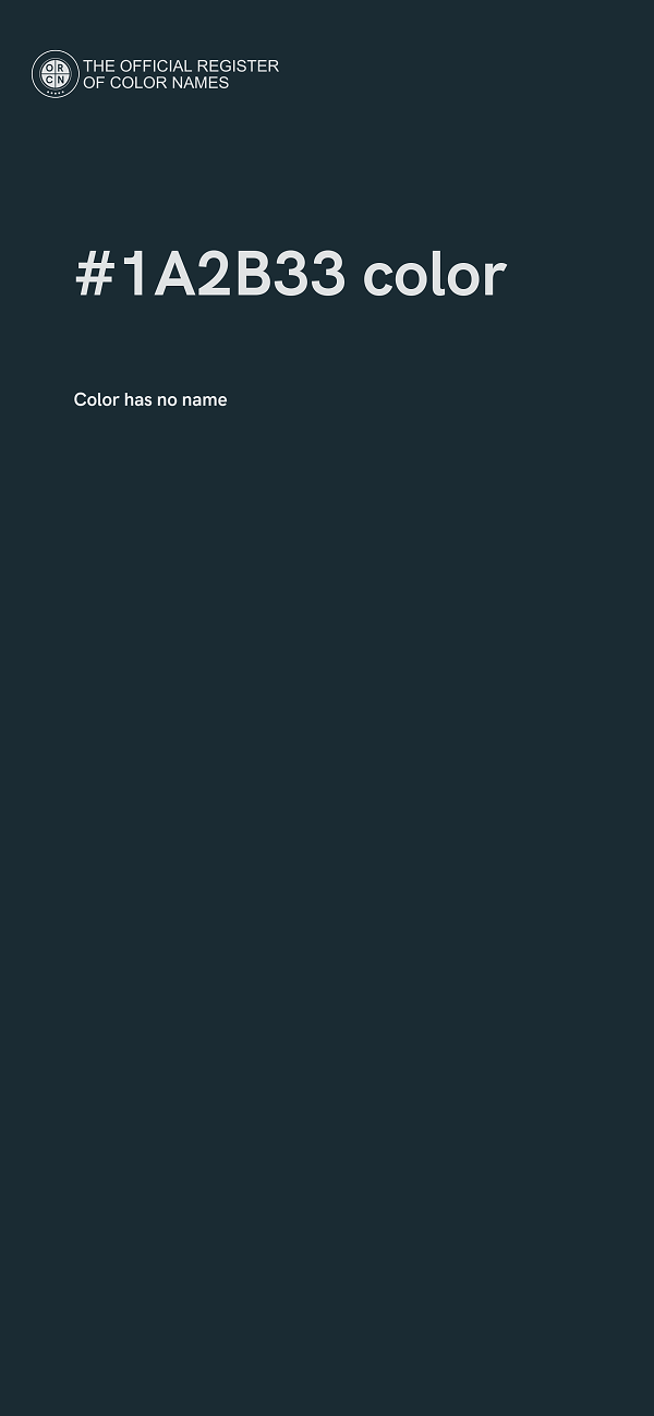#1A2B33 color image