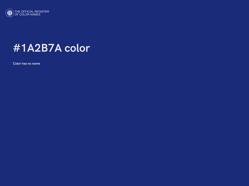 #1A2B7A color image