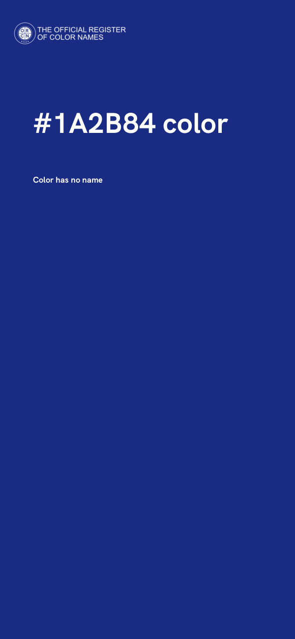 #1A2B84 color image