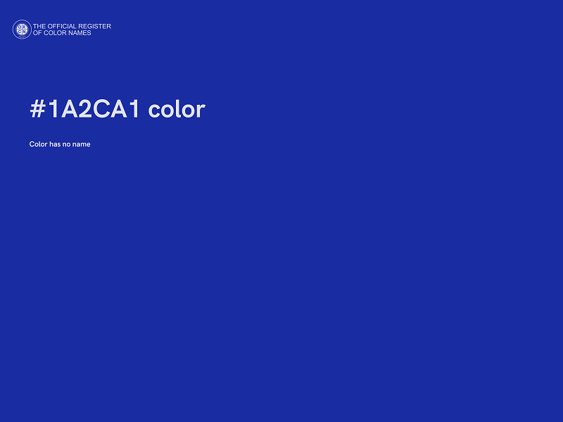 #1A2CA1 color image