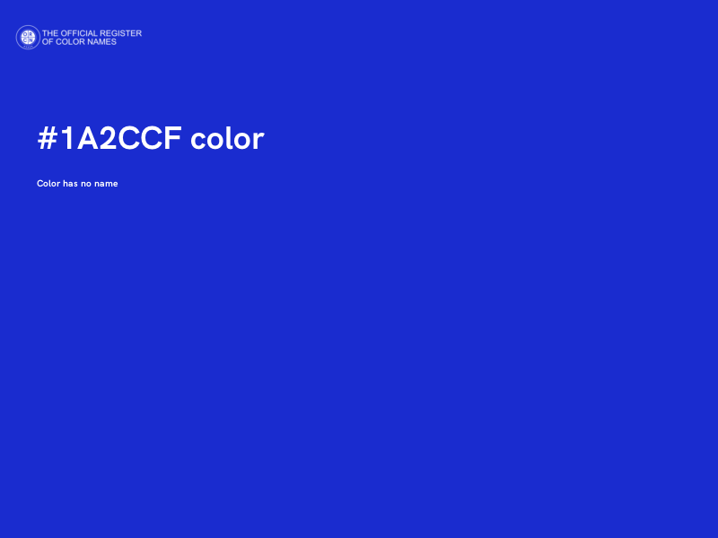 #1A2CCF color image