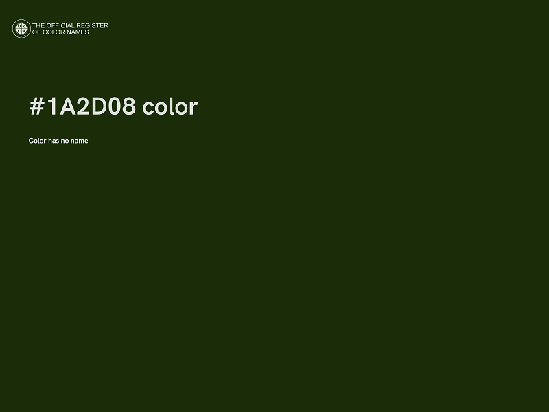 #1A2D08 color image