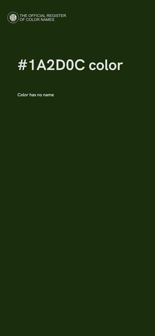 #1A2D0C color image