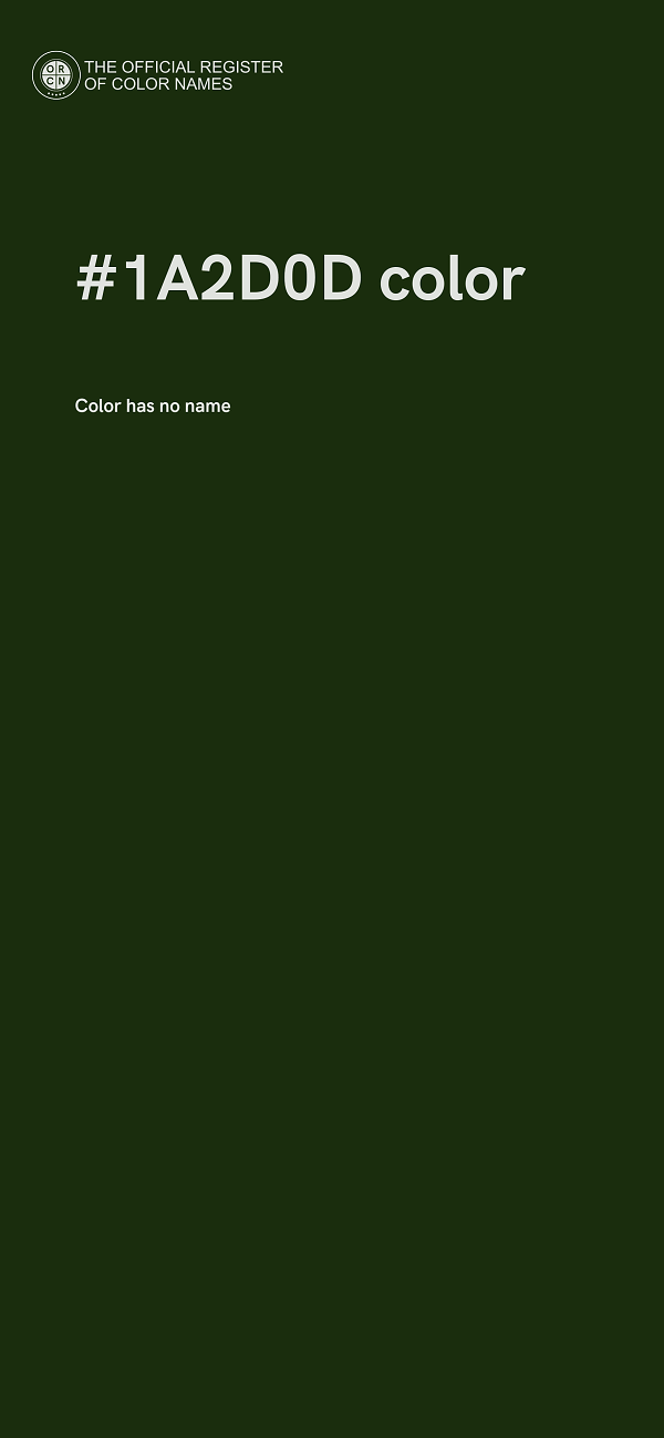 #1A2D0D color image