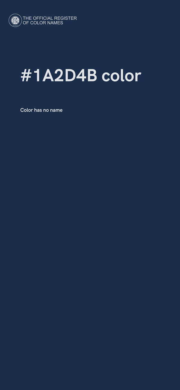 #1A2D4B color image