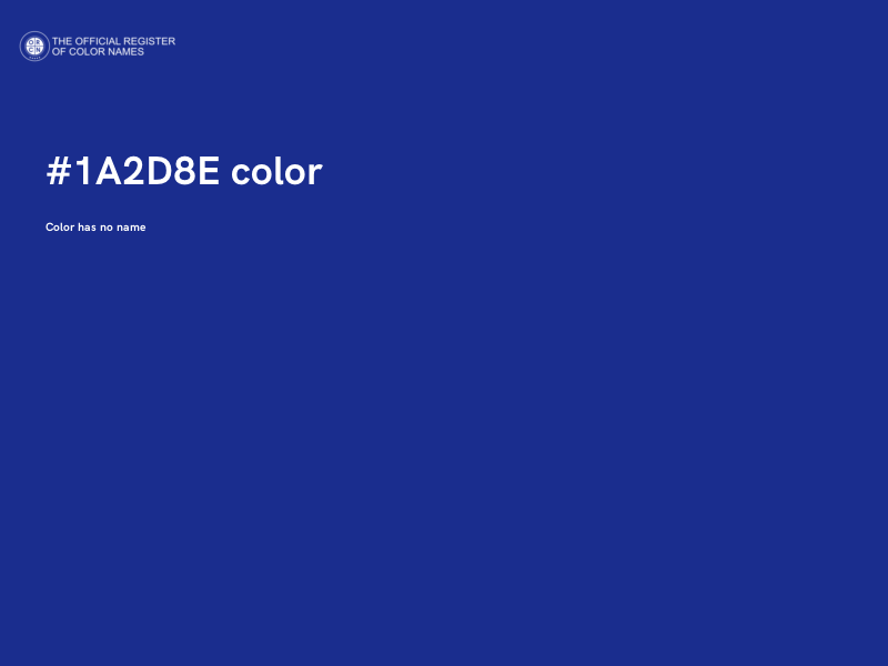 #1A2D8E color image