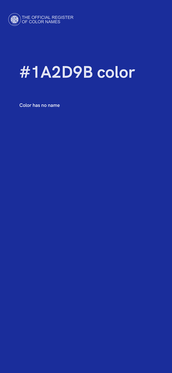#1A2D9B color image