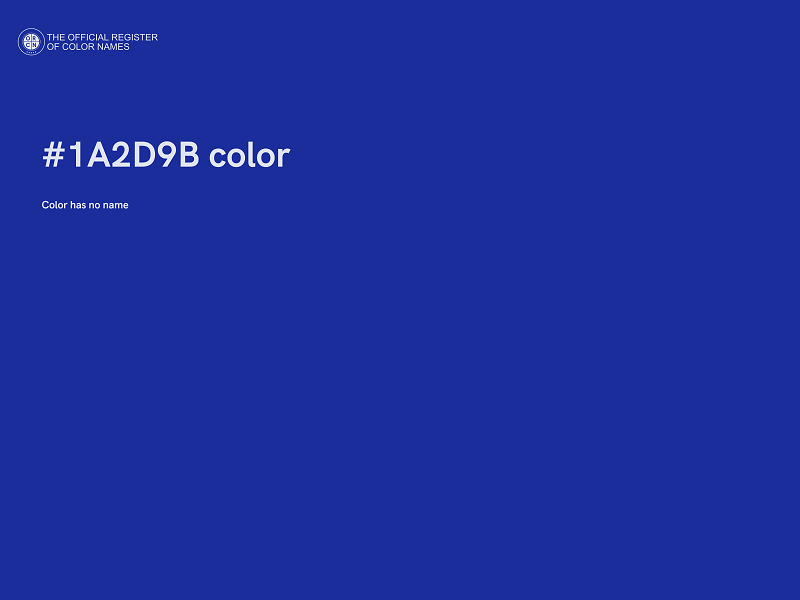 #1A2D9B color image