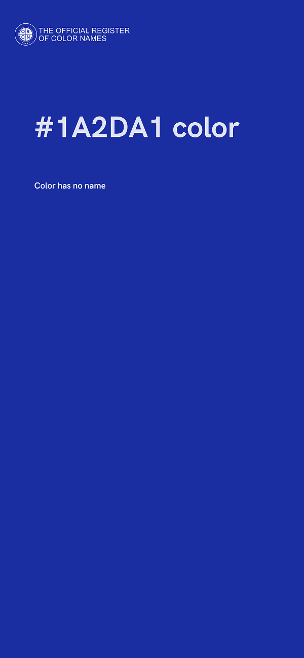 #1A2DA1 color image