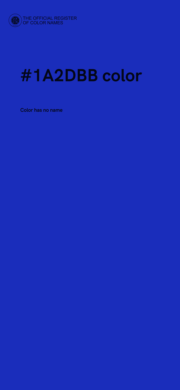 #1A2DBB color image