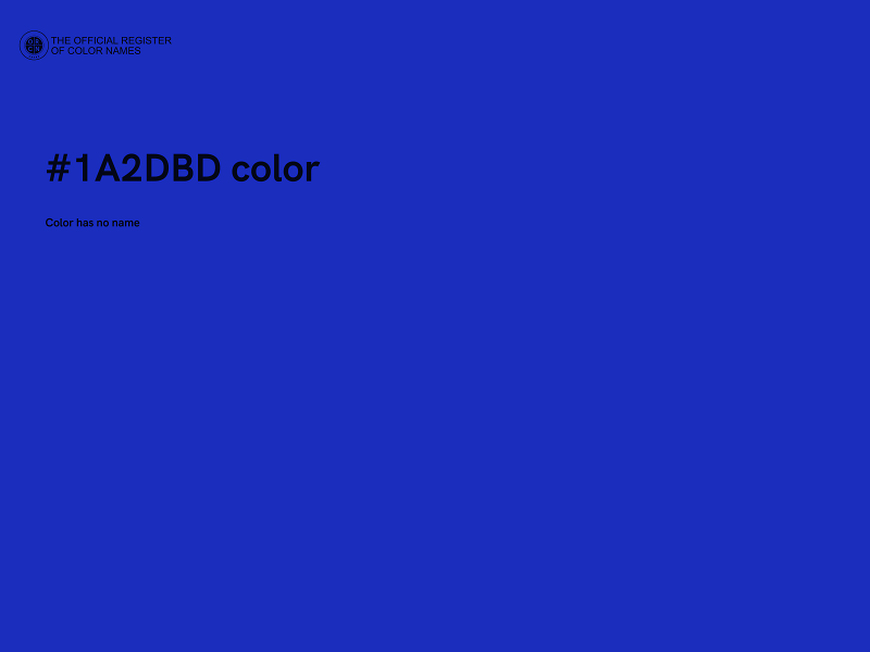 #1A2DBD color image