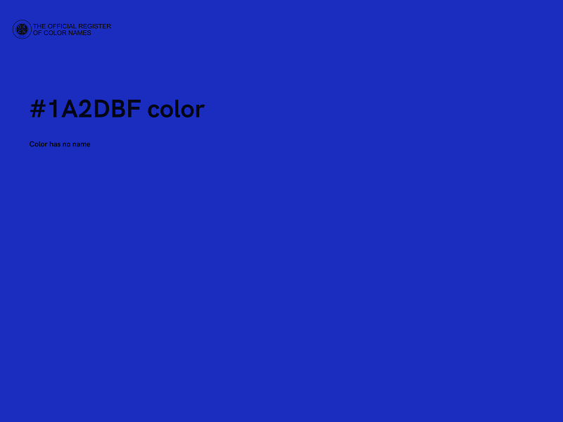 #1A2DBF color image