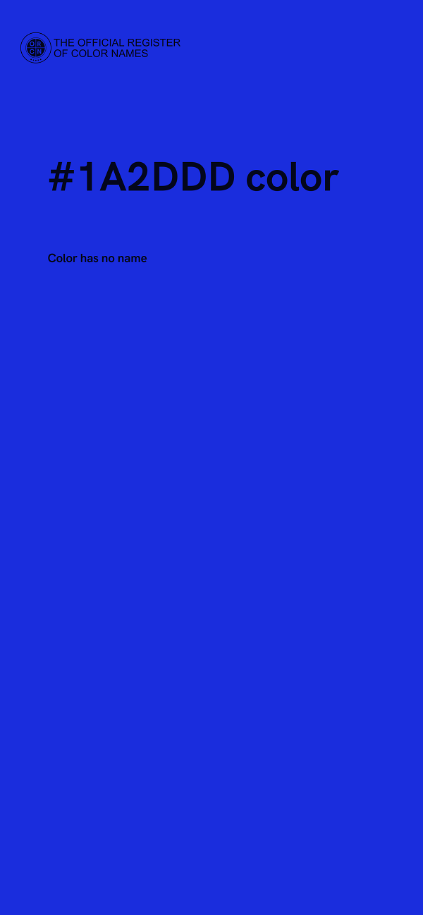 #1A2DDD color image