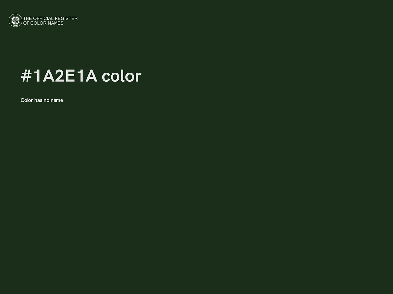 #1A2E1A color image