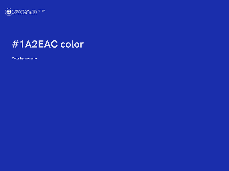 #1A2EAC color image