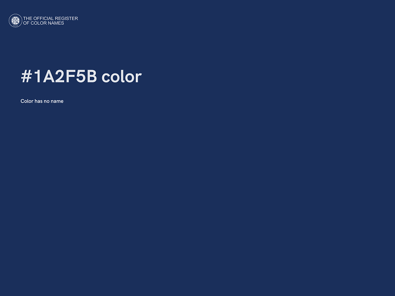 #1A2F5B color image