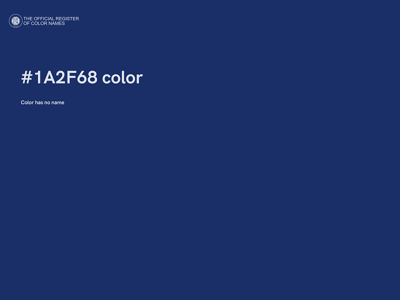 #1A2F68 color image