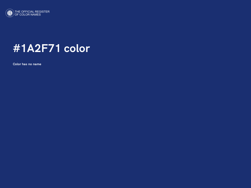 #1A2F71 color image
