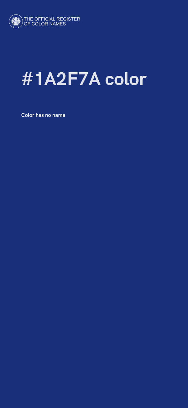 #1A2F7A color image
