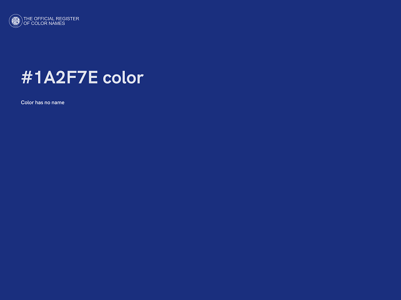 #1A2F7E color image