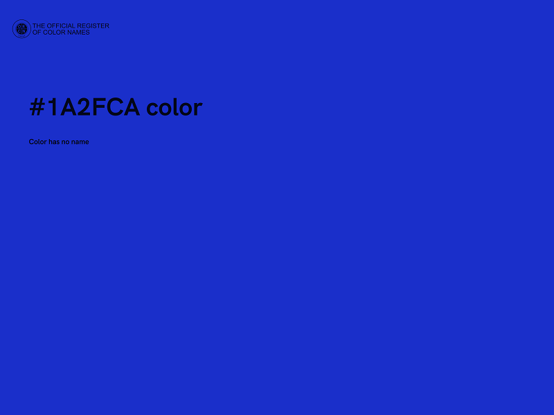 #1A2FCA color image