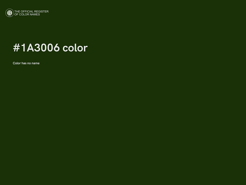 #1A3006 color image