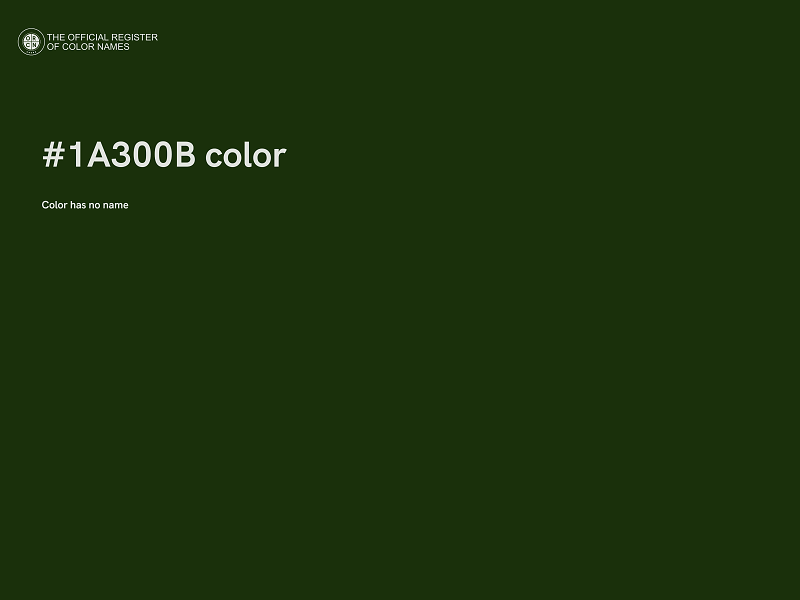 #1A300B color image