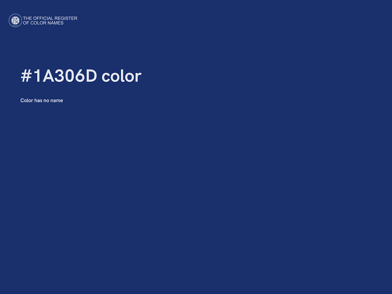 #1A306D color image