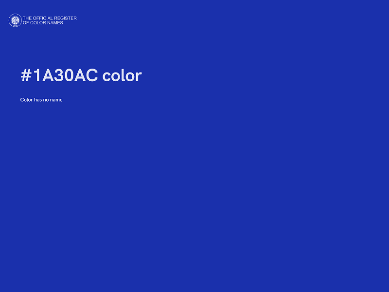 #1A30AC color image