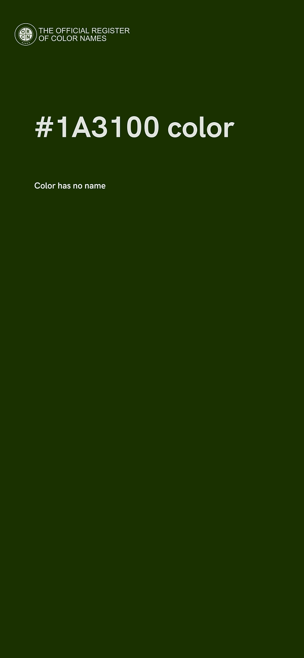 #1A3100 color image