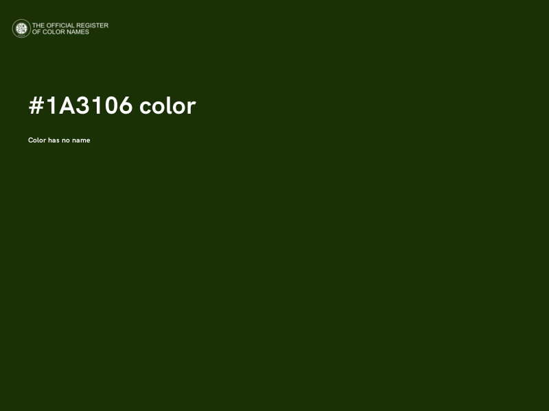 #1A3106 color image