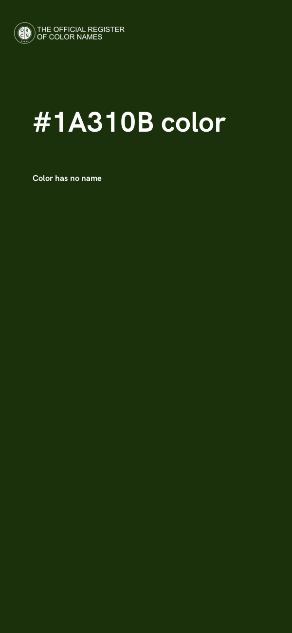#1A310B color image
