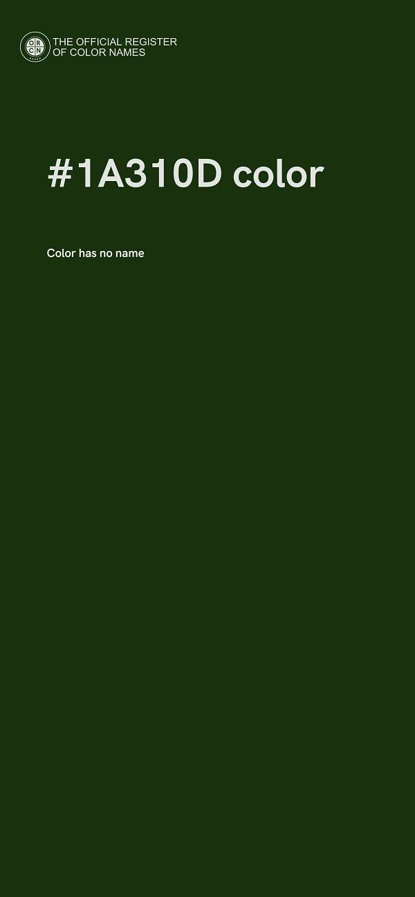 #1A310D color image