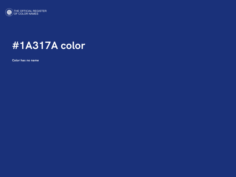 #1A317A color image