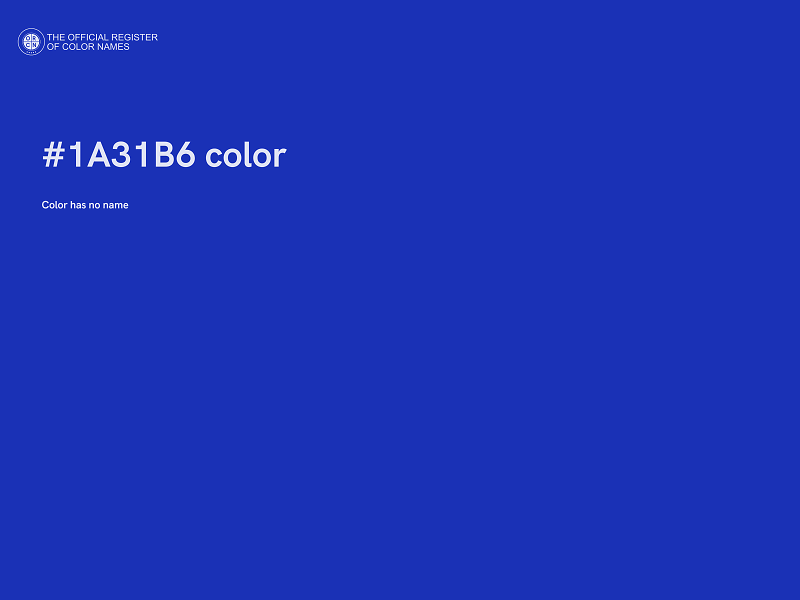 #1A31B6 color image