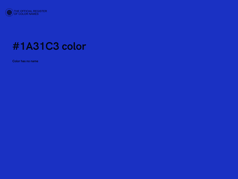 #1A31C3 color image