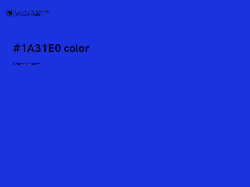 #1A31E0 color image