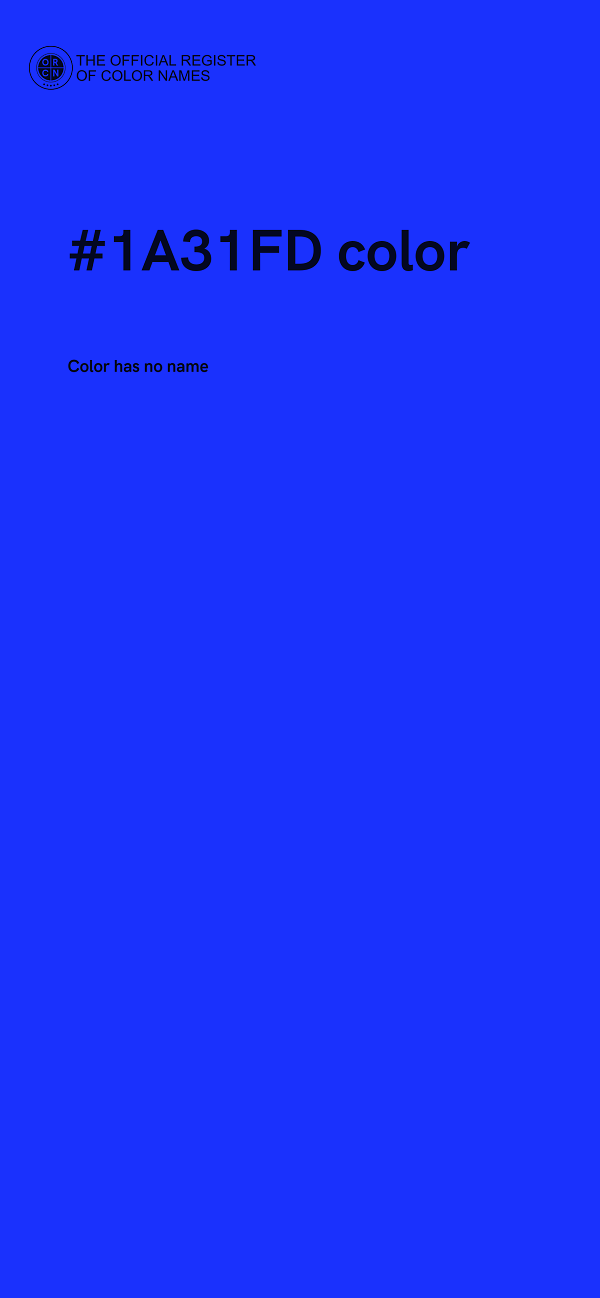 #1A31FD color image