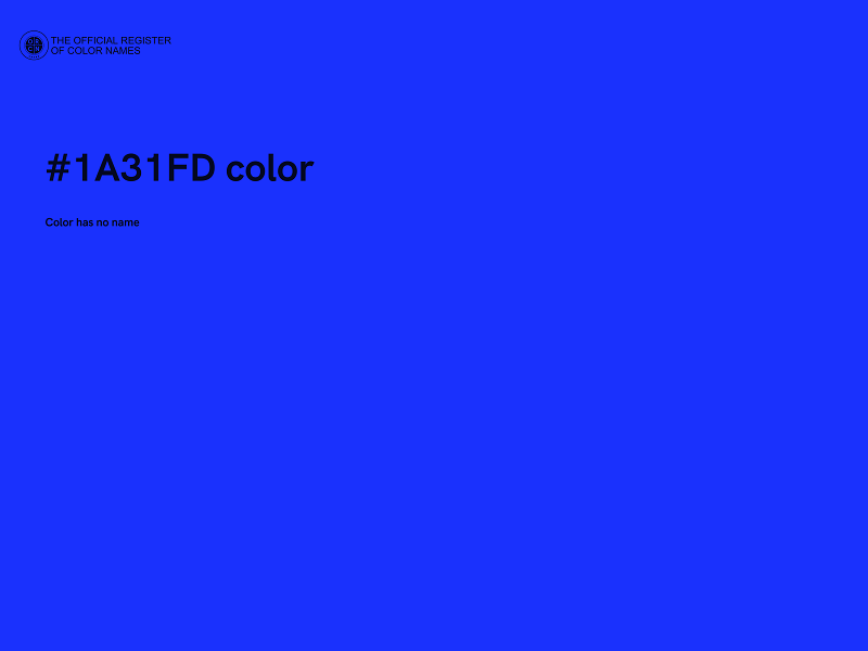#1A31FD color image