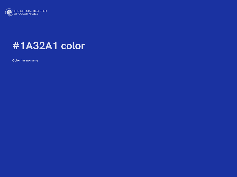 #1A32A1 color image