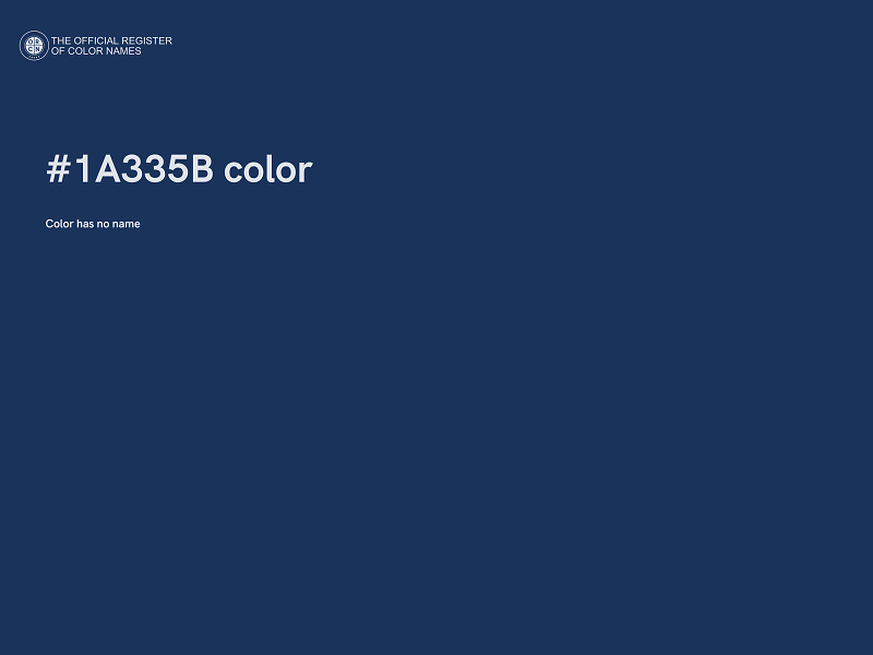 #1A335B color image