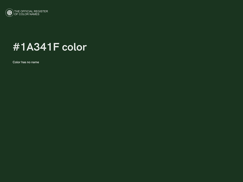 #1A341F color image
