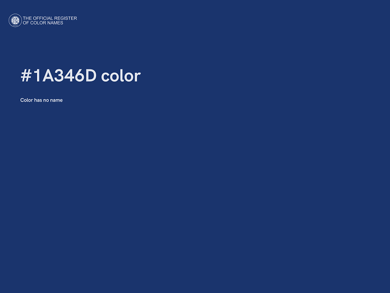 #1A346D color image