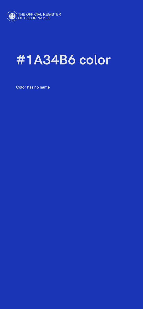 #1A34B6 color image