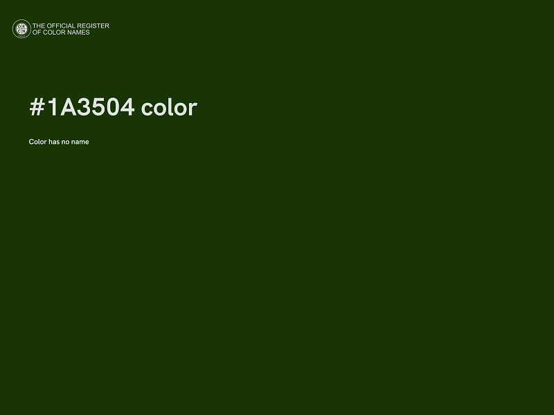 #1A3504 color image