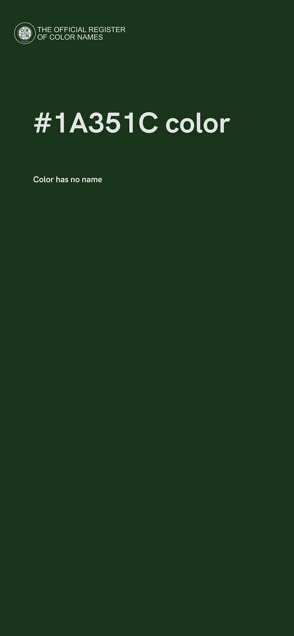 #1A351C color image